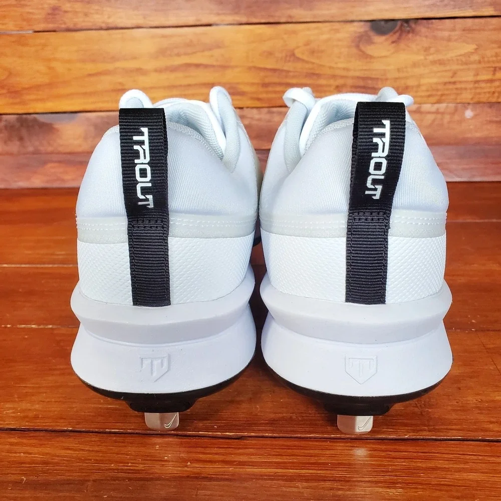 Nike Force Zoom Trout 9‎ Pro Baseball Cleats Men 9.5 White Platinum FB2907-102